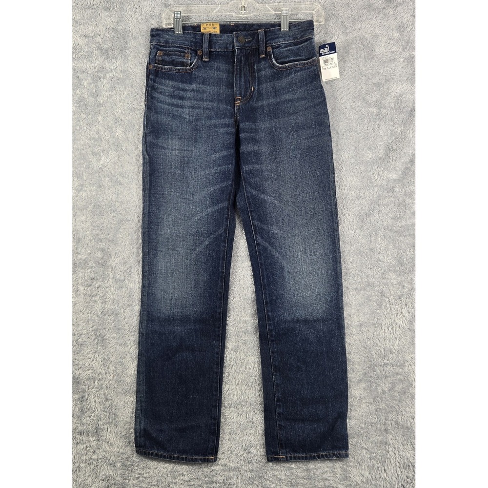 Polo Ralph Lauren Boys Dark Wash Straight Leg Denim Jeans Size 14 NWT